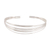 Sterling silver cuff bracelet, 'Gleaming Delight' - Sterling Silver Cuff Bracelet Crafted in India thumbail