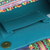Baumwollarmband, „Rickrack“ – handgefertigte Baumwoll-Patchwork-Handtasche aus Indien