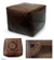 Leather ottoman cover, 'Comfort' - Contemporary Leather Ottoman from Brazil