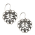 Sterling silver dangle earrings, 'Valentine Vine' - Hand Made Sterling Silver Heart Earrings thumbail