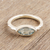 Blue topaz single-stone ring, 'Delicate Eye' - Marquise Cut Blue Topaz Ring from India (image 2) thumbail