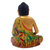 Wood statuette, 'Buddha in Meditation' - Hand Made Wood Sculpture (image 2e) thumbail