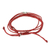Makramee-Wickelarmbänder, (Paar) - Verstellbare rote Makramee-Armbänder (Paar)