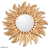 Mohena wood mirror, 'Sunflower' - Hand Made Gilded Wood Metallic Mirror thumbail