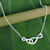 Sterling silver pendant necklace, 'Into Infinity' - Brushed Sterling Silver Necklace with Infinity Symbols (image 2) thumbail