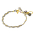 Gold plated multi-gemstone braided bracelet, 'Grey is for Balance' - Gold Plated Multi Gem Braided Bracelet from Thailand (image 2b) thumbail