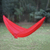 Parachute hammock, 'Uluwatu Red' (double) - Red Parachute Hammock with Hook Rope Included (Double) thumbail