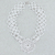 Cotton pendant necklace, 'White Lace Beauty' - Handcrafted White Cotton Pendant Necklace with Lace Pattern