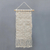 Cotton wall hanging, 'Woven Scroll' - Handmade Cotton and Bamboo Wall Hanging from Indonesia