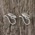 Sterling silver ear cuffs, 'Shimmering Peace' - Sterling Silver Peace Sign Ear Cuffs from Thailand
