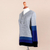 Hoodie sweater, 'Blue Imagination' - Blue and Grey Striped Hoodie Sweater from Peru (image 2e) thumbail
