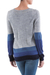 Pullover sweater, 'Imagine in Blue' - Blue and Grey Striped Pullover Sweater from Peru (image 2c) thumbail