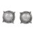 Cultured pearl button earrings, 'Morning Crowns' - Cultured Pearl and Sterling Silver Earrings from India