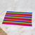 Cotton placemats, 'Harvest Trails' (set of 6) - Six Multicolored Striped Cotton Placemats from Guatemala (image 2b) thumbail