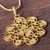 Gold vermeil pendant necklace, 'Gardenia Filigree' - Floral Filigree Artisan Crafted Gold Vermeil Necklace (image 2c) thumbail