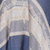 Poncho mezcla de algodón - Poncho tejido estampado azul marino de Perú