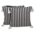 Cotton cushion covers, 'Delightful Stripes' (pair) - Pair of Woven Black and White Striped Cushion Covers