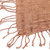 Poncho de algodón - Poncho de algodón tejido a mano en siena tostada de Guatemala