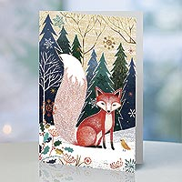 UNICEF holiday cards, 'The Fox in the Forest' (box of 12) - UNICEF Holiday Cards (set of 12)