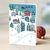 UNICEF holiday cards, 'Santa over Town Heirloom' (box of 10) - UNICEF Holiday Cards (set of 10)
