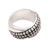 Sterling silver band ring, 'Fantastic Dots' - Dot Pattern Sterling Silver Band Ring from Bali