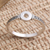 Sterling silver band ring, 'Circle of Bali' - Slim Sterling Silver Band Ring with Oxidized Detail (image 2b) thumbail