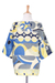 Cotton batik blouse, 'Ocean Song' - Artisan Crafted Cotton Batik Blouse from Thailand (image 2c) thumbail