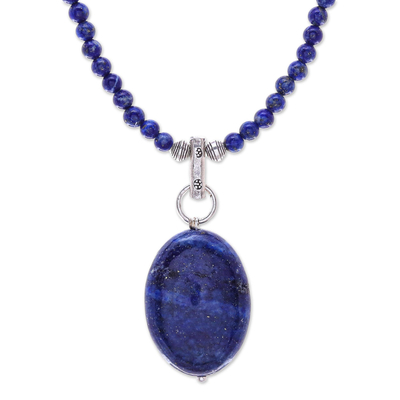 Handmade Lapis Lazuli Pendant Necklace