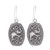 Sterling silver flower earrings, 'Elephant Roses' - Sterling silver flower earrings thumbail