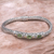 Gold accent peridot braided bracelet, 'Bedugul Temple' - Peridot and Sterling Silver Bracelet with 18k Gold Accents (image 2b) thumbail