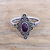 Amethyst cocktail ring, 'Daydream Temple' - Handcrafted Amethyst Cocktail Ring from Bali (image 2c) thumbail