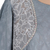 Cotton top, 'Delhi Evening' - Embroidered Cotton Top in Cadet Blue from India (image 2d) thumbail
