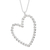 Sterling silver pendant necklace, 'Sharing Love' - Taxco Sterling Silver Heart Pendant Necklace from Mexico