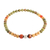 Multi-gemstone beaded stretch bracelet, 'Guatemalan Jungle' - Multi-Gemstone Beaded Stretch Bracelet from Guatemala