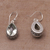 Prasiolite dangle earrings, 'Sparkling Spring' - Prasiolite and Silver Teardrop Dangle Earrings from Bali