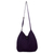 Cotton hobo bag with coin purse, 'Surreal Purple' - Purple Cotton Hobo Style Handbag with Coin Purse (image 2b) thumbail