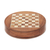 Wood chess set, 'Brain Power' - Acacia and Haldu Wood Chess Set from India
