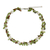 Cultured pearl and peridot beaded choker, 'Luscious Chic' - Hand Knotted Pearl Peridot and Unakite Choker Necklace