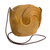 Golden grass sling, 'Golden Links' - Handmade Golden Grass Sling Handbag from Brazil
