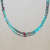 Jasper and reconstituted turquoise beaded strand necklace, 'Bohemian Ocean' - Jasper and Reconstituted Turquoise Beaded Strand Necklace (image 2) thumbail
