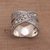 Sterling silver and gold accent band ring, 'Shining Wonder' - Sterling Silver and Gold Accent Band Ring from Indonesia