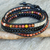 Multi-gemstone wrap bracelet, 'Jupiter Rising' - Wrap Bracelet from Thailand with Carnelian Onyx and Jasper (image 2) thumbail