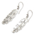 Sterling silver dangle earrings, 'Shining Feather' - Women's Sterling Silver Dangle Earrings from Indonesia