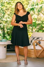 Everyday comfort modal dress, 'Classic style' - Artisan Crafted Little Black Modal Dress