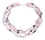 Pearl and rose quartz necklace, 'Spun Sugar' - Rose Quartz and Pearl Choker