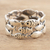 Sterling silver band ring, 'Fish School' - Handmade Sterling Silver Fish-Motif Band Ring (image 2) thumbail