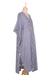 Cotton caftan dress, 'Delhi Stripe' - Relaxed Striped Cotton Caftan Dress