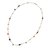Gold plated multigemstone station necklace, 'Color and Fantasy' - Multi Gemstones on Gold Plated Long Station Necklace