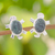 Jade button earrings, 'Marine Turtles' - Jade button earrings (image 2) thumbail