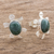 Jade button earrings, 'Marine Turtles' - Jade button earrings (image 2c) thumbail